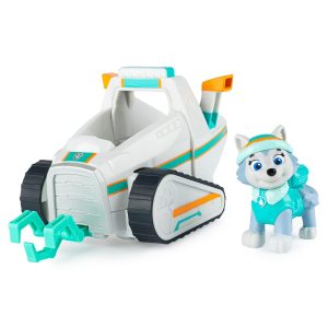 Patrulla Canina Figura y Vehículo - Everest y Quitanieves